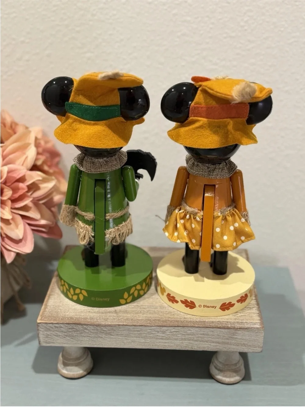 Disney Thanksgiving Fall Mickey and Minnie Scarecrow Nutcracker Bundle (2)